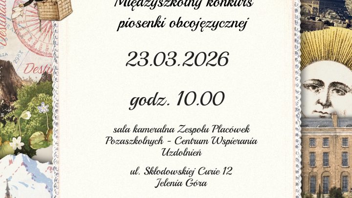 Przypomnienie! Konkurs Piosenki Obcojęzycznej już 23 marca w MDK
